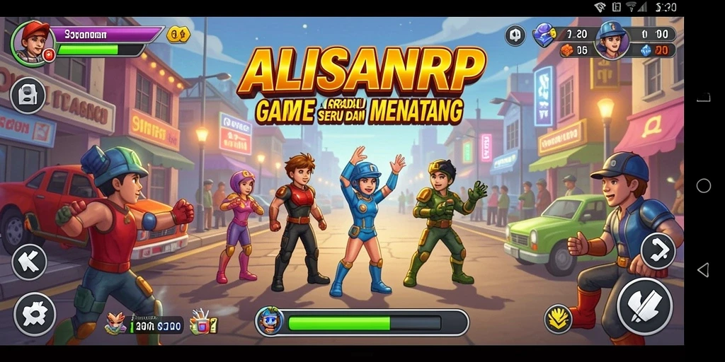 Tampilan gameplay seru dari ALISANRP yang penuh tantangan.