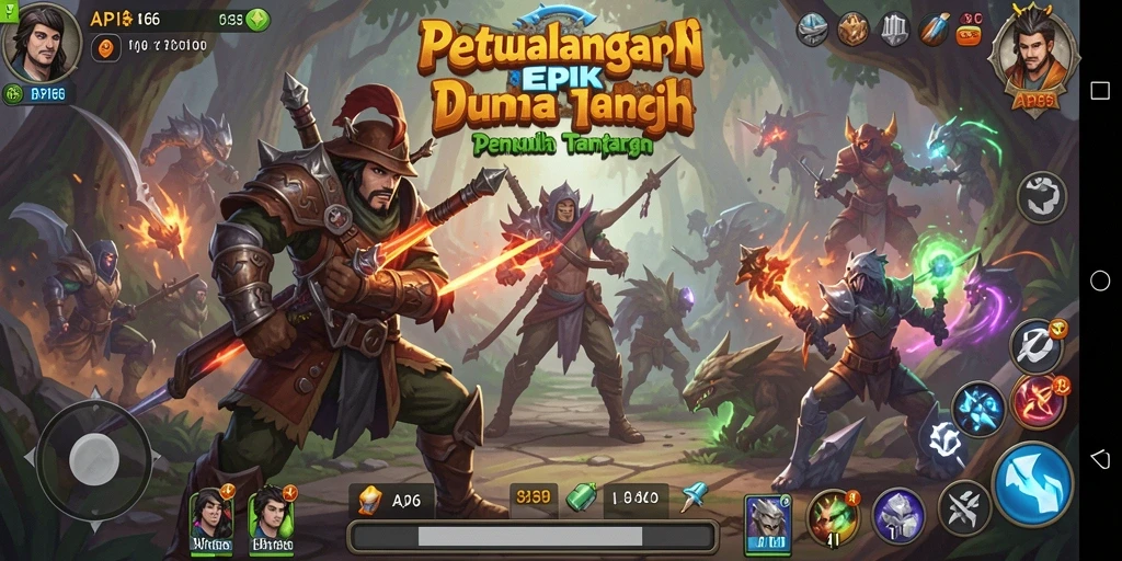 Gameplay mendebarkan dalam dunia petualangan API66.