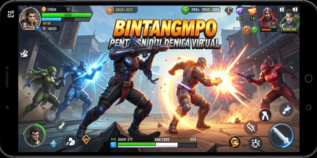 Tampilan aksi seru dalam pertarungan BINTANGMPO yang mendebarkan.