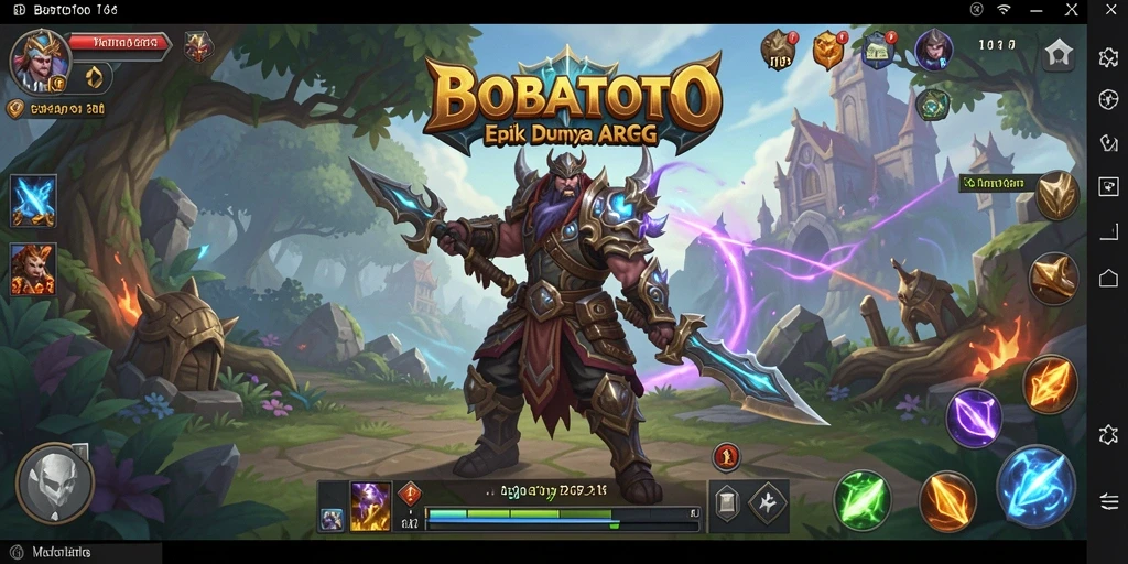 Screenshot dari gameplay BOBATOTO menunjukkan aksi petualangan yang mendebarkan.