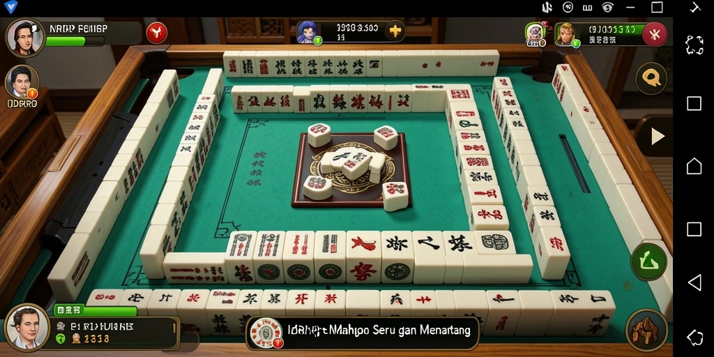 Tampilan gameplay seru dari IDRRP dalam Mahjong.