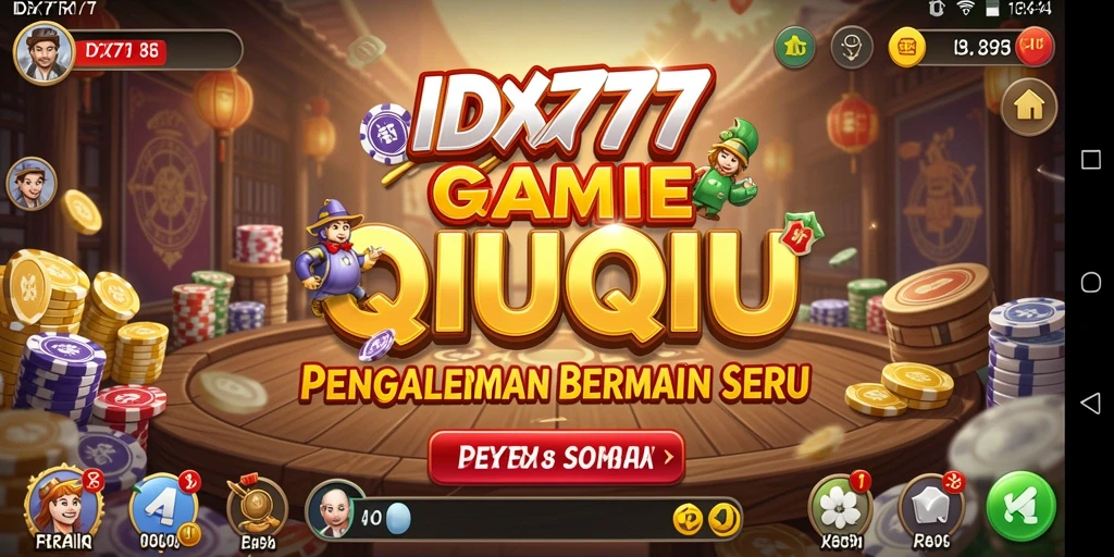 Tampilan gameplay QiuQiu yang seru dan menantang di IDX777.