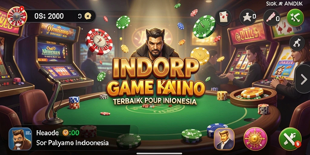 Tangkapan layar permainan Kasino di INDORP yang menampilkan aksi mendebarkan.