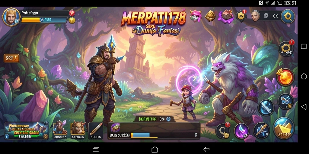 Screenshot gameplay MERPATI178 menunjukkan dunia petualangan yang kaya.