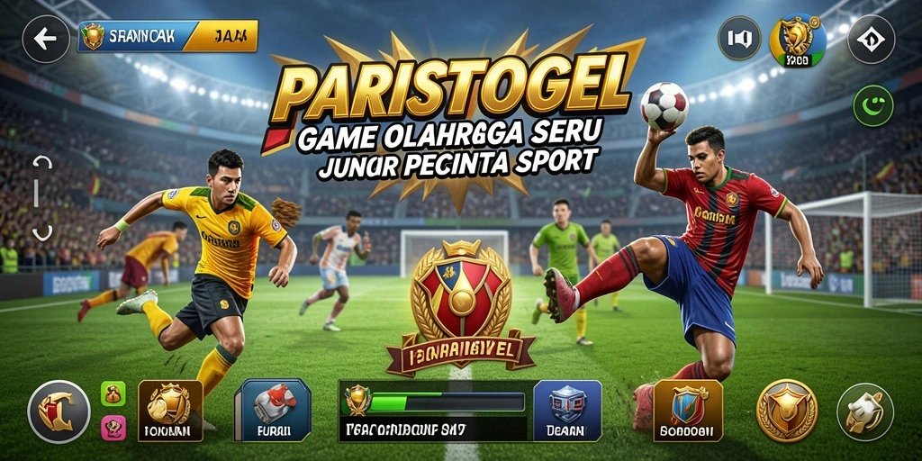 Screenshot gameplay PARISTOGEL dengan aksi olahraga yang luar biasa.