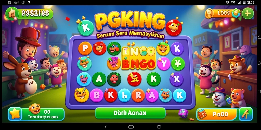 Screenshot utama PGKING menampilkan gameplay Bingo yang seru dan interaktif.