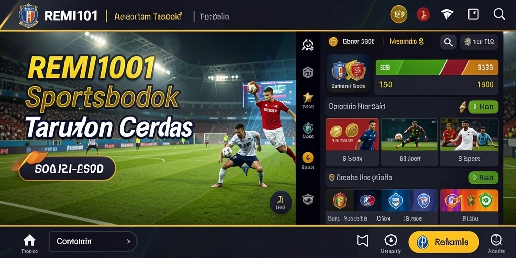 Tampilan visual dari gameplay Sportsbook REMI101 yang menarik.