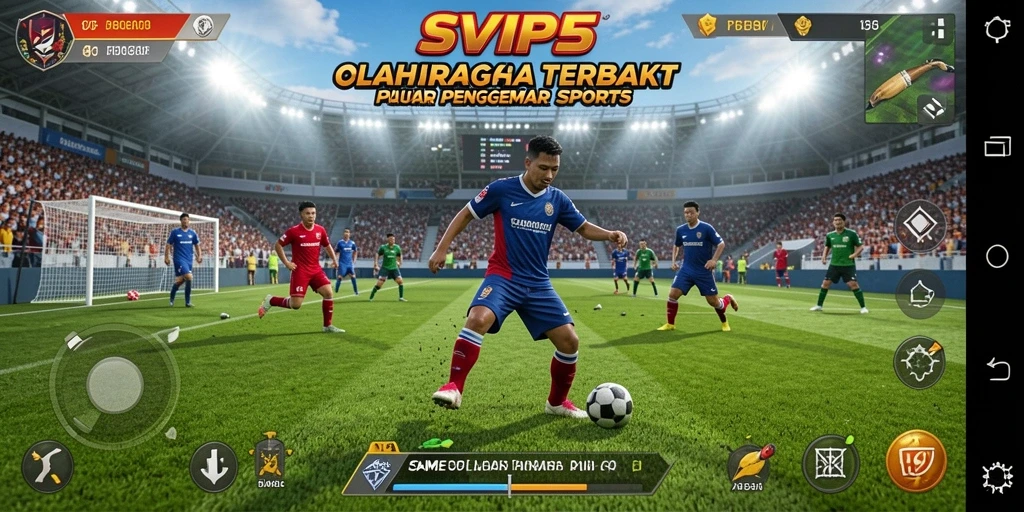 Tampilan gameplay yang memukau di SVIP5, menyajikan aksi olahraga yang seru.