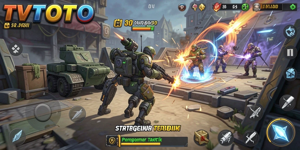 Tampilan gameplay <strong>TVTOTO</strong> dengan strategi taktis yang mendebarkan.
