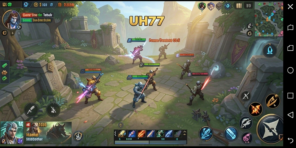 Tampilan gameplay UH77 yang menarik dengan strategi mendalam.