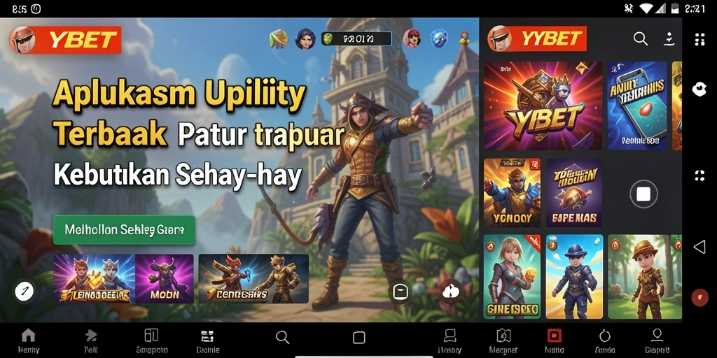 Tampilan antarmuka YYBET yang user-friendly dan intuitif.